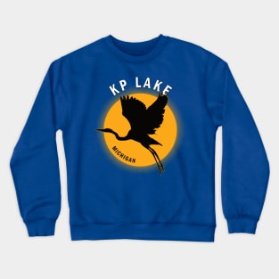 KP Lake in Michigan Heron Sunrise Crewneck Sweatshirt